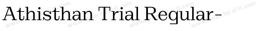 Athisthan Trial Regular字体转换